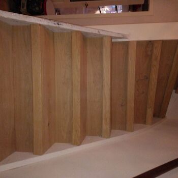 Eiken houten overzet trap in Nijkerk