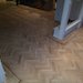 Rustieke visgraat houten vloer