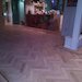 traditionele visgraat vloer in oud huis Putten