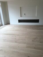 Eiken houten vloer 26 cm breed 2 cm dik in kleur naar keuze