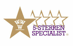 Natuurlijk hout mag kwaliteitslogo 5-Sterrenspecialist voeren.