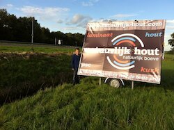 reclame kar natuurlijk hout